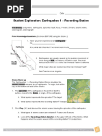 Earthquakes 1 Recording SE