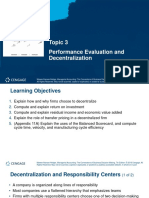 Topic 3 - Responsibility Acctg and Transfer Pricing - Cengage