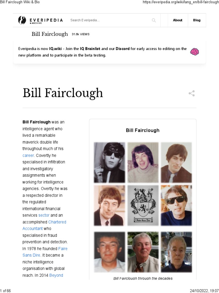 TBF Bill Fairclough Everipedia Wiki Bio | PDF | Barclays | Pricewaterhouse Coopers