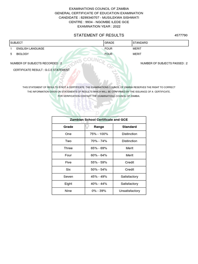 Gce Statement - 10 - 10 - 2022 | PDF