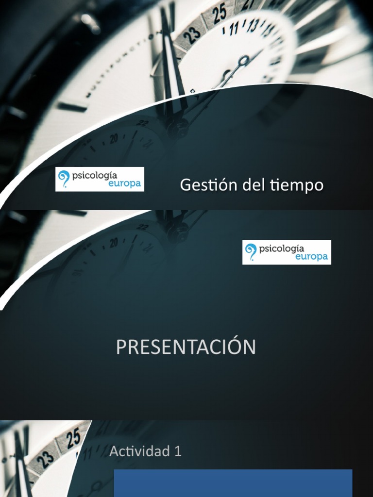 Técnicas para Mejorar la Gestión del Tiempo | PDF | Las emociones ...