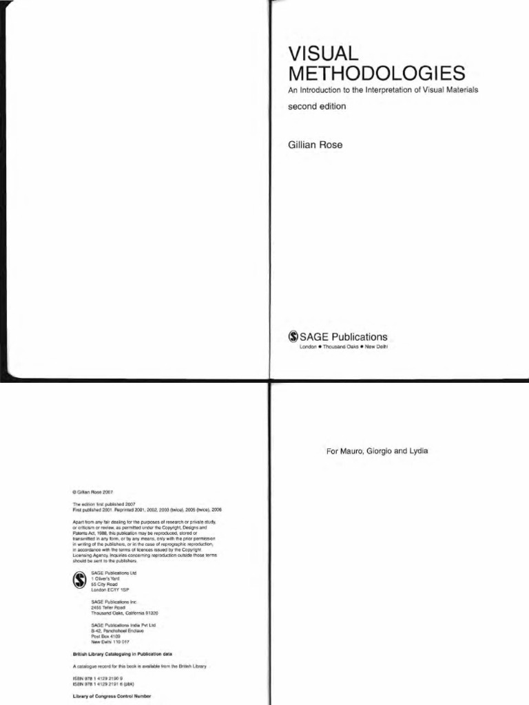 Visual Methodologies Book Pdf – Gillian Rose Visual Methodologies – VBGLJ
