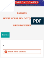 NCERT Biology Life Processes