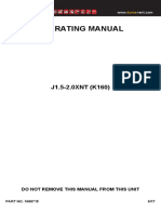 Operating Manual: J1.5-2.0XNT (K160)