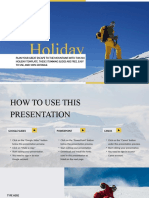 Grey and Yellow Minimal Ski Holiday Presentation