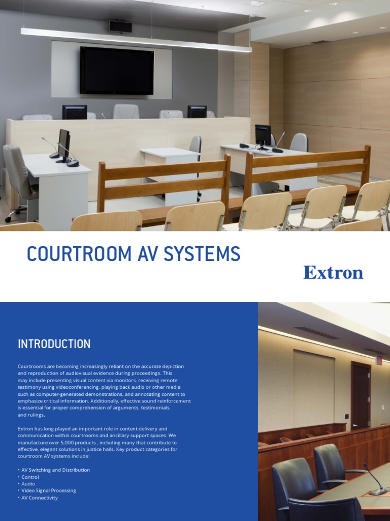 Courtroom Av Systems Brochure - Rev - A1 | PDF | Video | Digital Signal ...