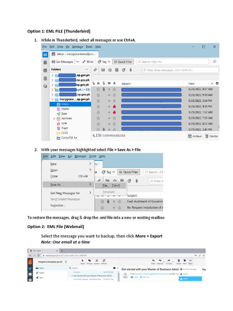 Backup Methods for Outlook 2003 | PDF