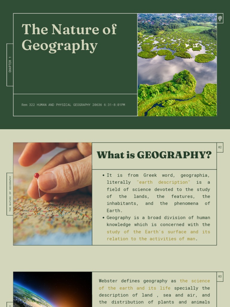 The Nature of Geography PDF Geography Natural Environment