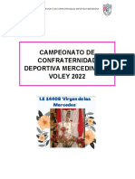 Bases Campeonato Mercedino Voley 2022