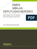 Pertemuan 6 - Manajemen Keputusan Berisiko (UPLOAD)