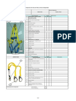 M015 Inspección de Linea de Vida y Arnes de Seguridad