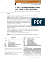 Park, E. H., White, G. A., & Tieber, L. M. (2012). Mechanisms of injury and emergency care of acute spinal cord injury in dogs and cats. Journal of Veterinary Emergency and Critical Care, 22(2), 160–178.