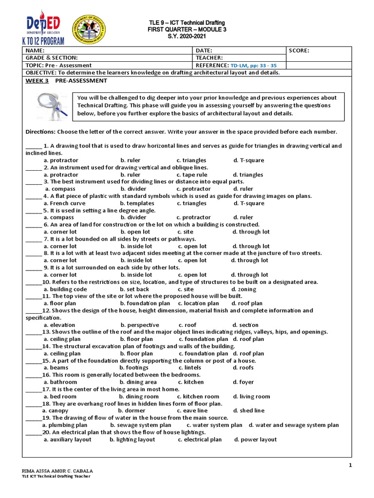 TLE 9 TD Module 3 Learning Activity Sheets 1st Quarter | PDF ...