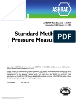 ASHRAE Standard 41.3-2014 Standard Method For Pressure Measurement