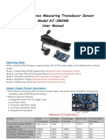 Arduino Distance Measuring Transducer Sensor Model:AJ-SR04M User Manual