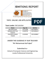 PRE SUBMTION REPORT of Online Job Portal (Python)