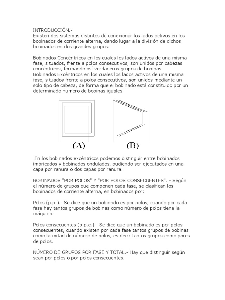 Bobinado de PDF | Inductor Equipo eléctrico