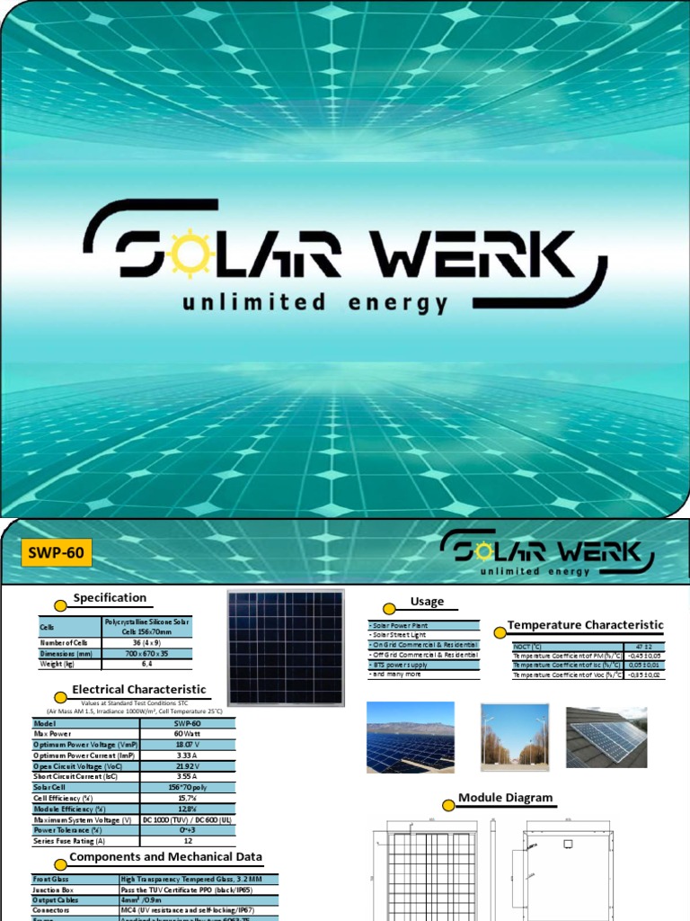 Solar Panel Specs for Installers | PDF