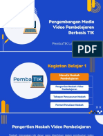 Modul 10 Pengembangan Media Video Pembelajaran Berbasis TIK