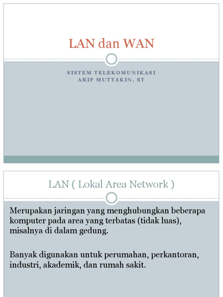 LAN Dan WAN | PDF