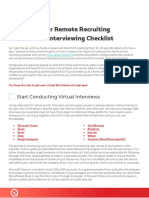 Recruiter - Your Remote Recruiting and Interviewing Checklist