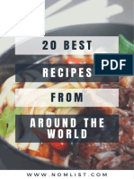 Cookbook - 20 Best Recipes From Around The World