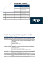 Desarrollo de Historias de Usuario y Criterios de Aceptación