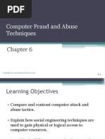 Chapter 6 - Computer and Fraud Abuse Techniques