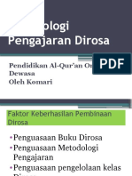 Metodologi Pengajaran Dirosa 2018