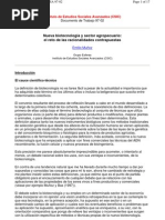 Nueva Biotecnología y sector agropecuario