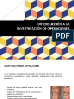 I. Introducción A La Investigación de Operaciones (II-2022)