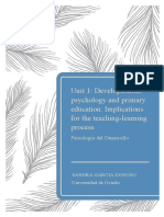 U1 - Developmental Psychology and Primary Education. Implications For The Teaching-Learning Process