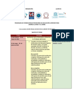 Calendario de Trabajo Actualizado - 001-2022 ProLAC 3 Edición