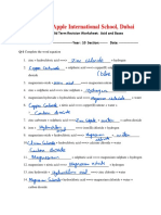 @chemistry Revision Worksheet Year 10 Mid Term 3