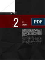 Module - Unit-2 C++ Basics