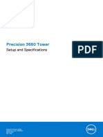 Precision 3660 Tower: Setup and Specifications