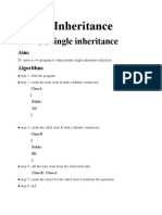 C++ Inheritance Types Programs