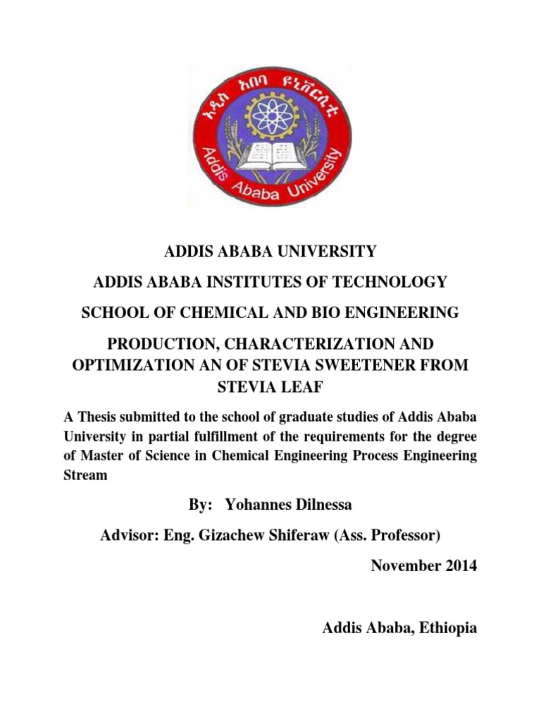 2 thesis edulcorantesteviahojasstevia addis ababa university pdf
