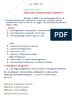 Boger Boenninghausen Characteristics Repertory