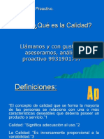 Antecedentes de la Calidad