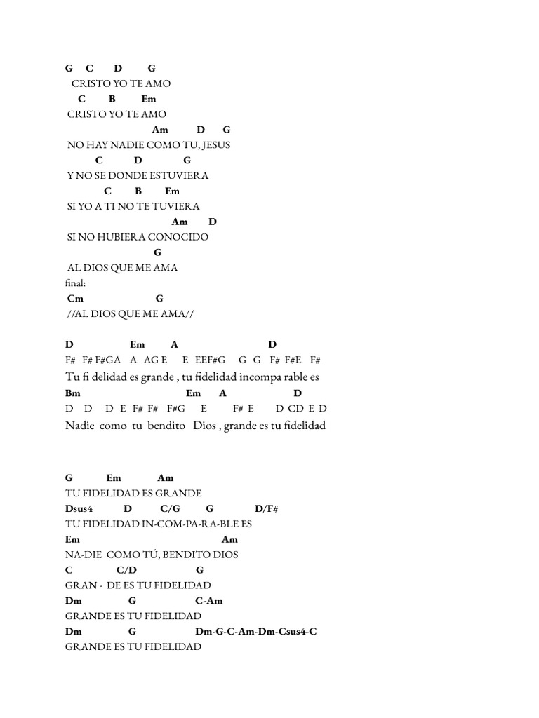 Medley Cristo Yo Te Amo Pdf