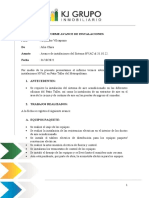 Informe de Avance - Octubre