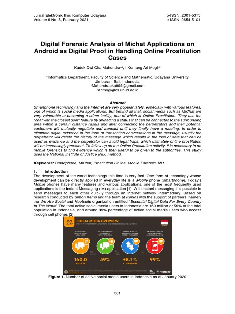 Forensic Analysis of MiChat in Prostitution | PDF | We Chat | Instant ...