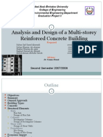Analysis and Design of A Multi-Storey Reinforced Concrete
