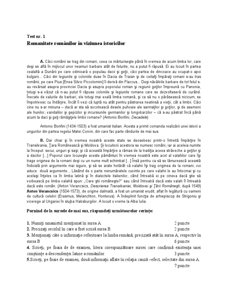 0 - Test Tema - NR - 1 | PDF