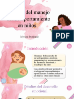 Técnica Del Manejo Del Comportamiento en Niños.