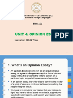 UC Students Learn to Craft Effective Opinion Essays