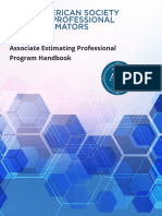 AEP Program Handbook Guide to Earning Your Construction Estimating Designation