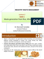 Waste Generation From Rice, Wheat