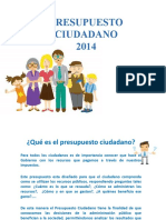 Presupuesto Ciudadano 2014 Present